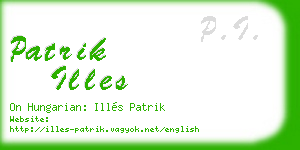 patrik illes business card